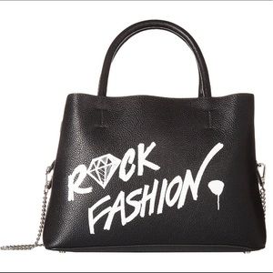 Steve Madden Black Satchel Handbag Purse